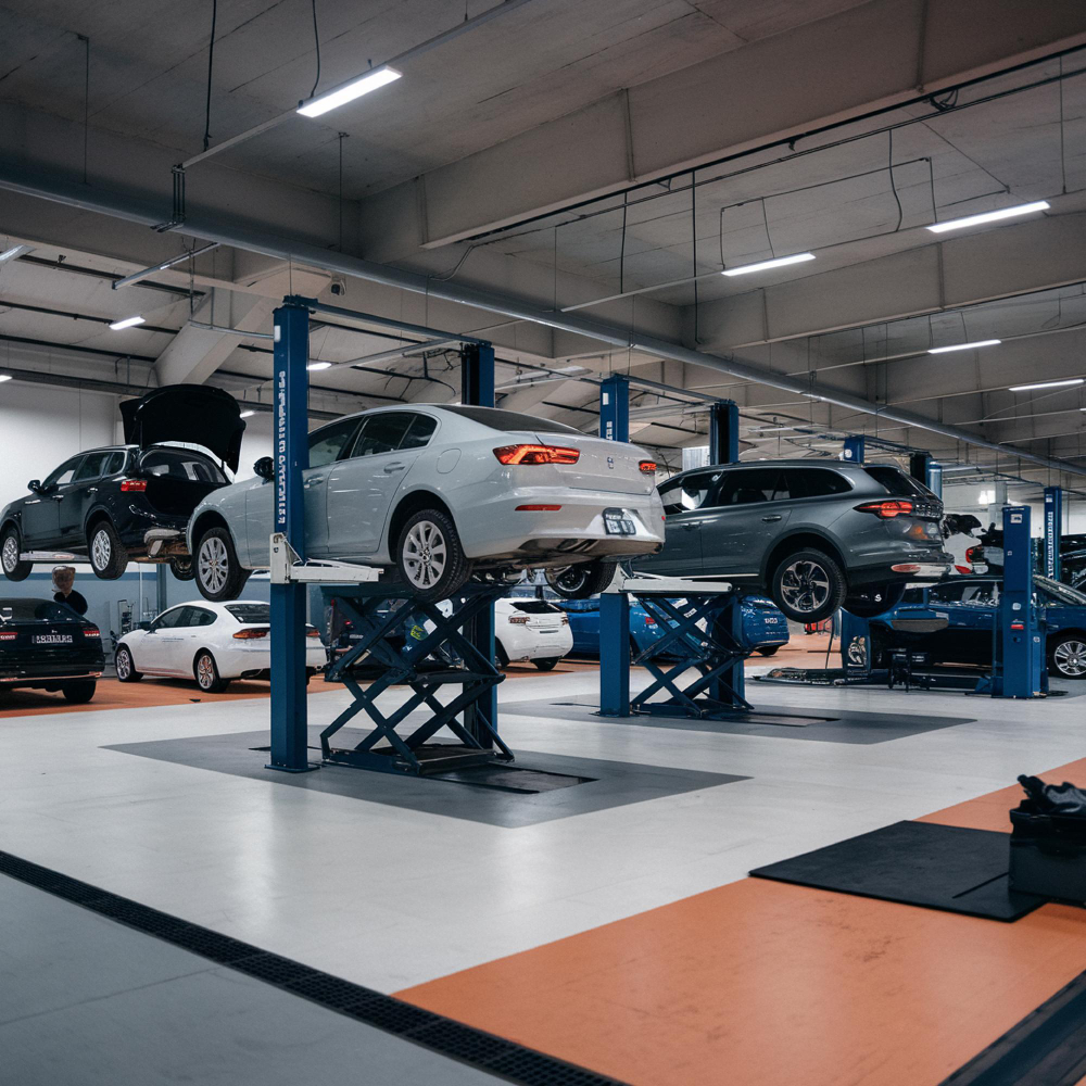 Garage automobile moderne